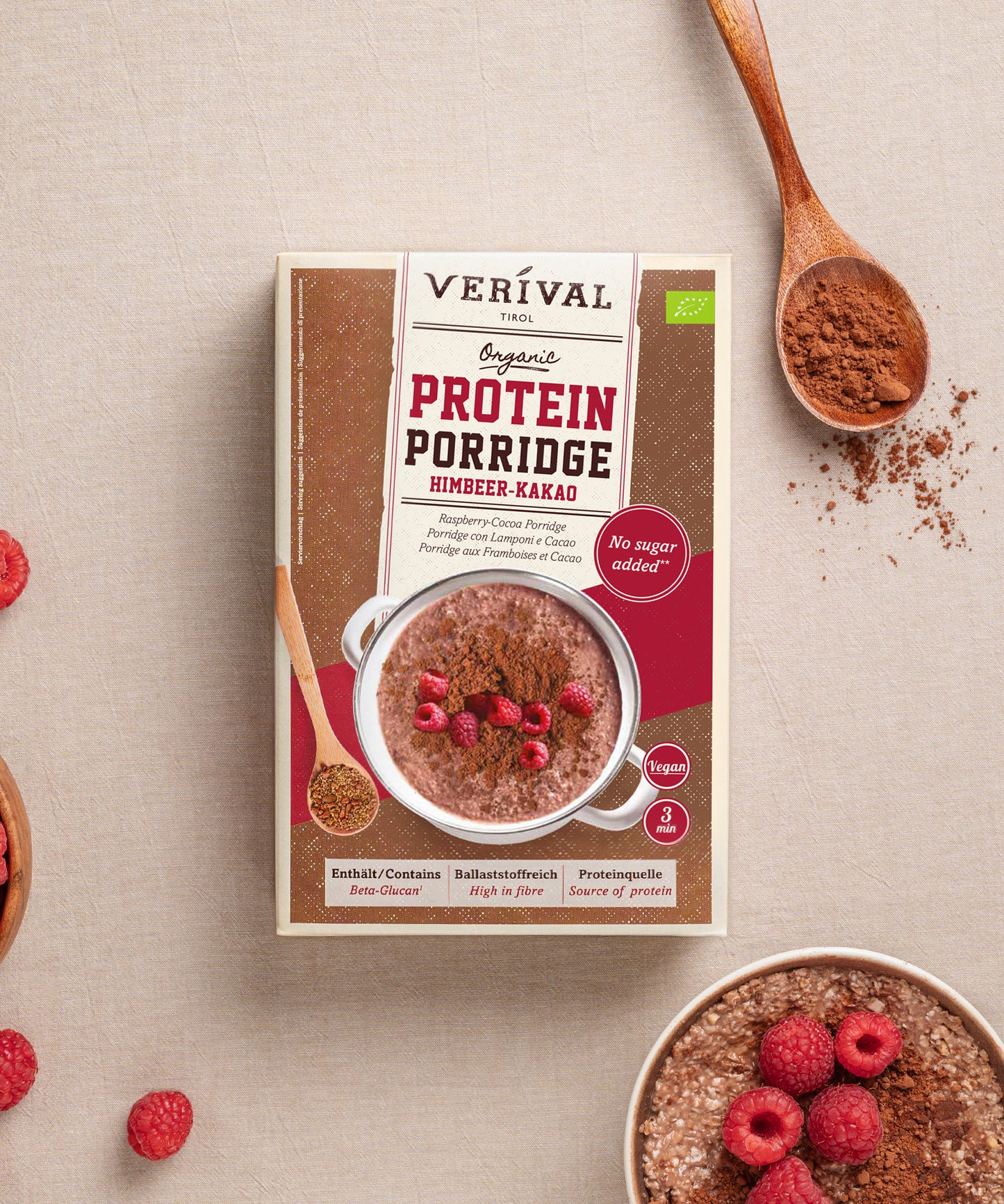 Bio Protein Porridge Raspberry-Cocoa