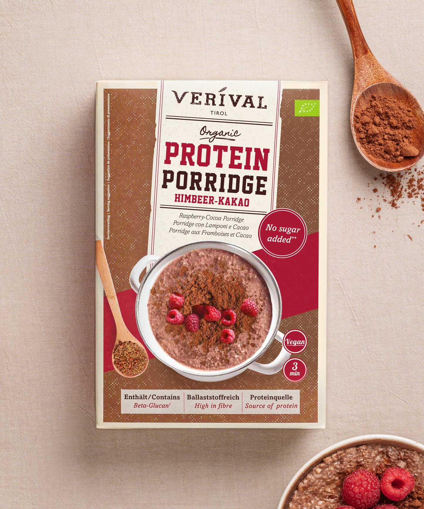 Bio Protein Porridge Raspberry-Cocoa